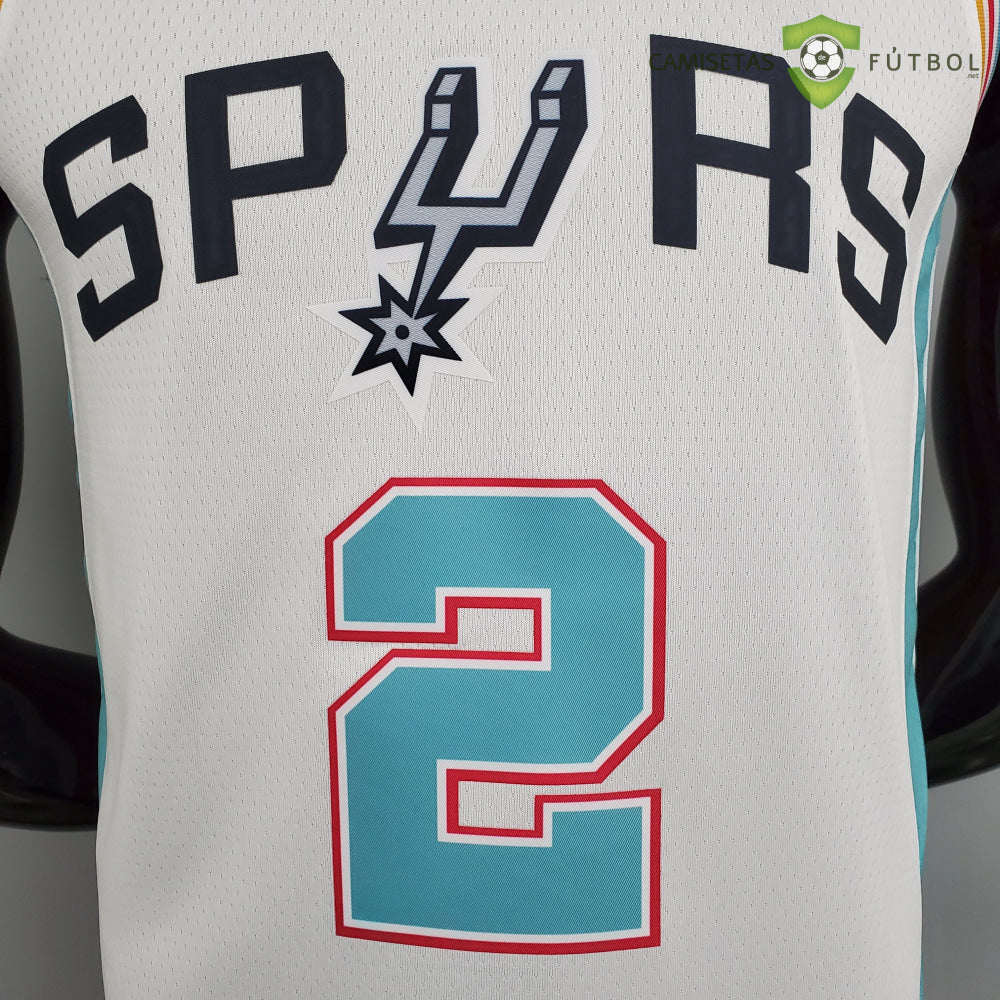 Camiseta San Antonio Spurs 21-22 - Kawhi Leonard 2 Blanco/Colores Nba
