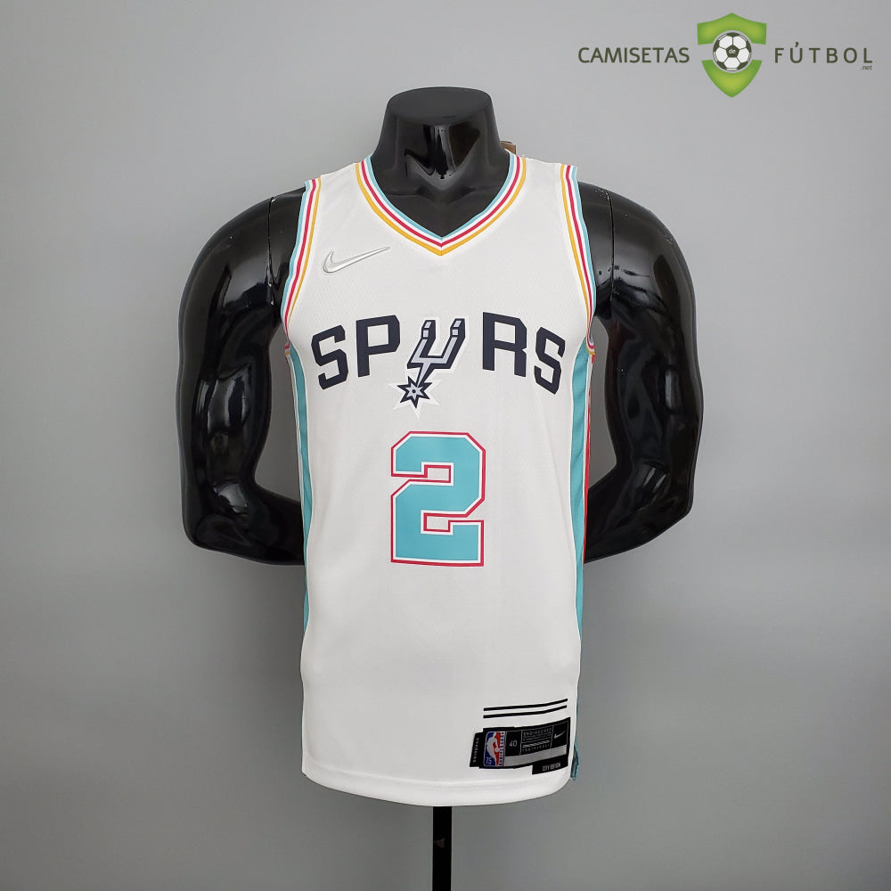 Camiseta San Antonio Spurs 21-22 - Kawhi Leonard 2 Blanco/Colores Nba