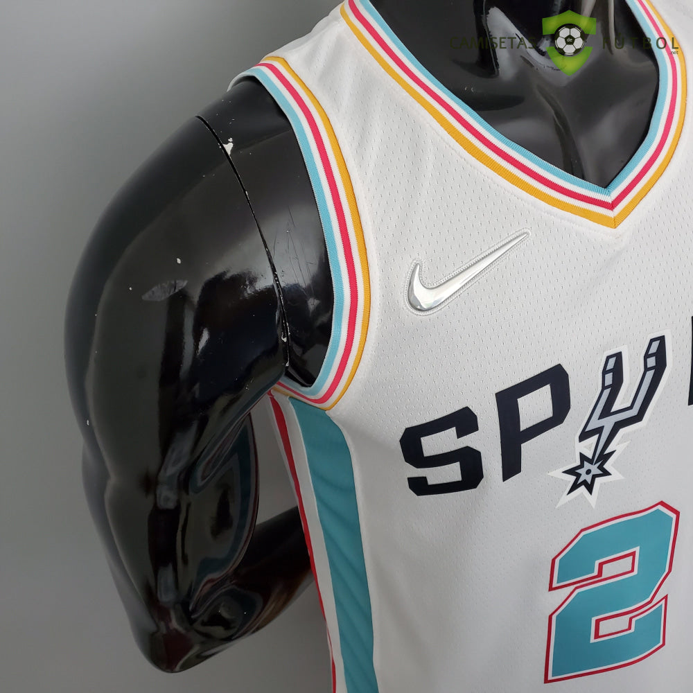Camiseta San Antonio Spurs 21-22 - Kawhi Leonard 2 Blanco/Colores Nba