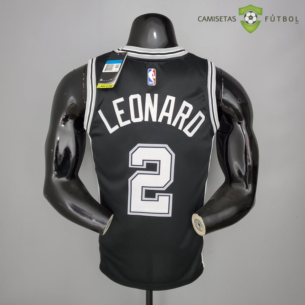 Camiseta San Antonio Spurs 21-22 - Kawhi Leonard 2 Negro Nba