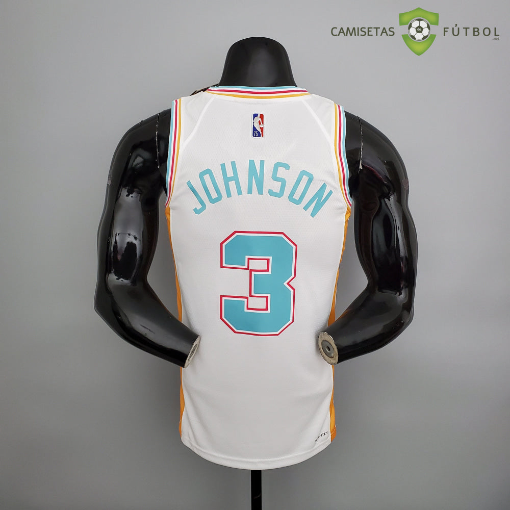 Camiseta San Antonio Spurs 21-22 - Keldon Johnson 3 Blanco/Colores Nba