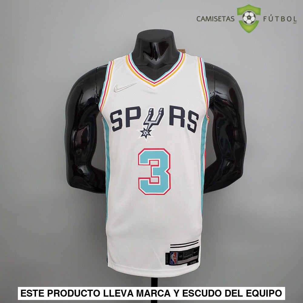 Camiseta San Antonio Spurs 21-22 - Keldon Johnson 3 Blanco/Colores Nba