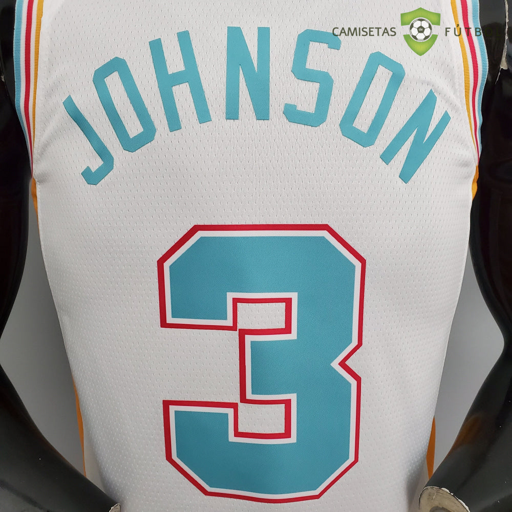 Camiseta San Antonio Spurs 21-22 - Keldon Johnson 3 Blanco/Colores Nba