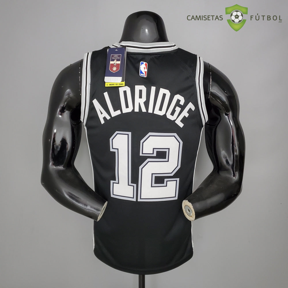 Camiseta San Antonio Spurs 21-22 - Lamarcus Aldridge 12 Negro Nba