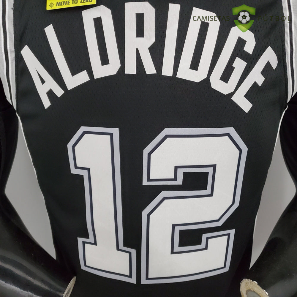 Camiseta San Antonio Spurs 21-22 - Lamarcus Aldridge 12 Negro Nba