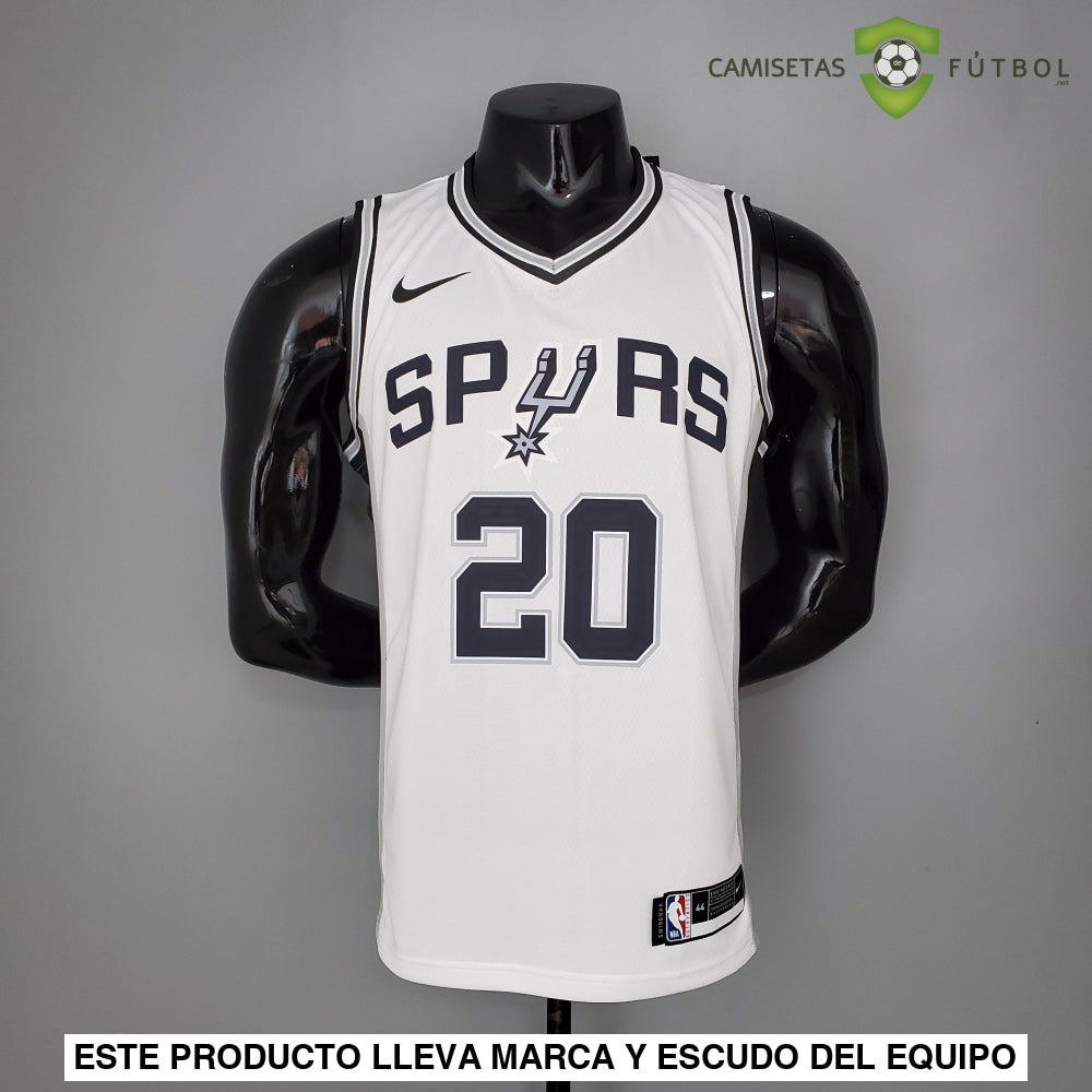 Camiseta San Antonio Spurs 21-22 - Manu Ginobili 20 Blanco Nba