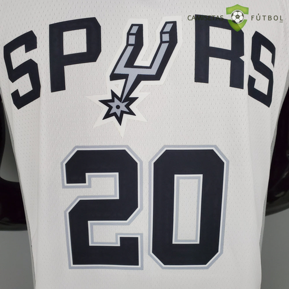 Camiseta San Antonio Spurs 21-22 - Manu Ginobili 20 Blanco Nba