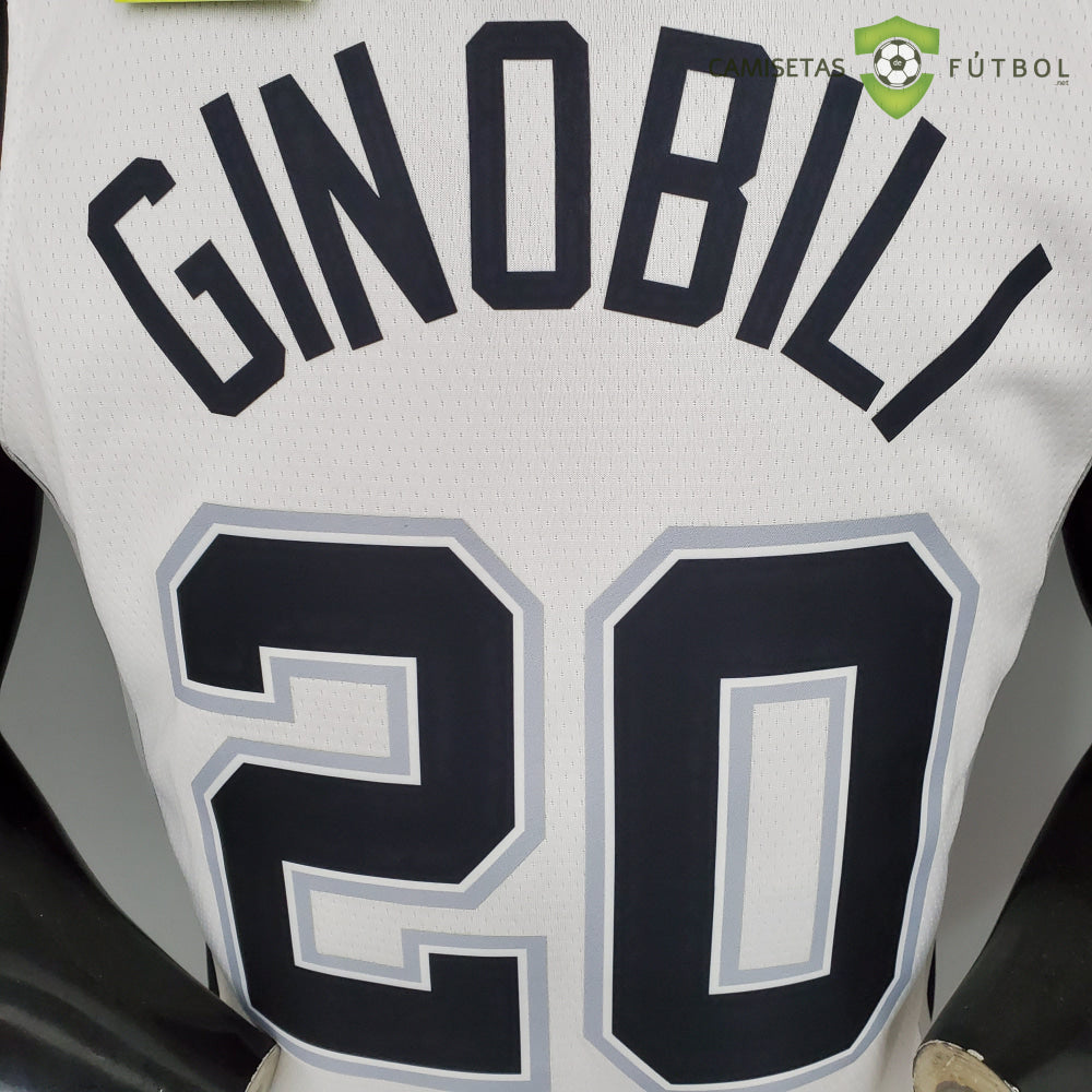 Camiseta San Antonio Spurs 21-22 - Manu Ginobili 20 Blanco Nba