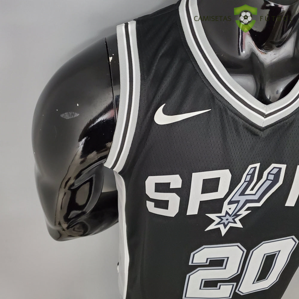 Camiseta San Antonio Spurs 21-22 - Manu Ginobili 20 Negro Nba