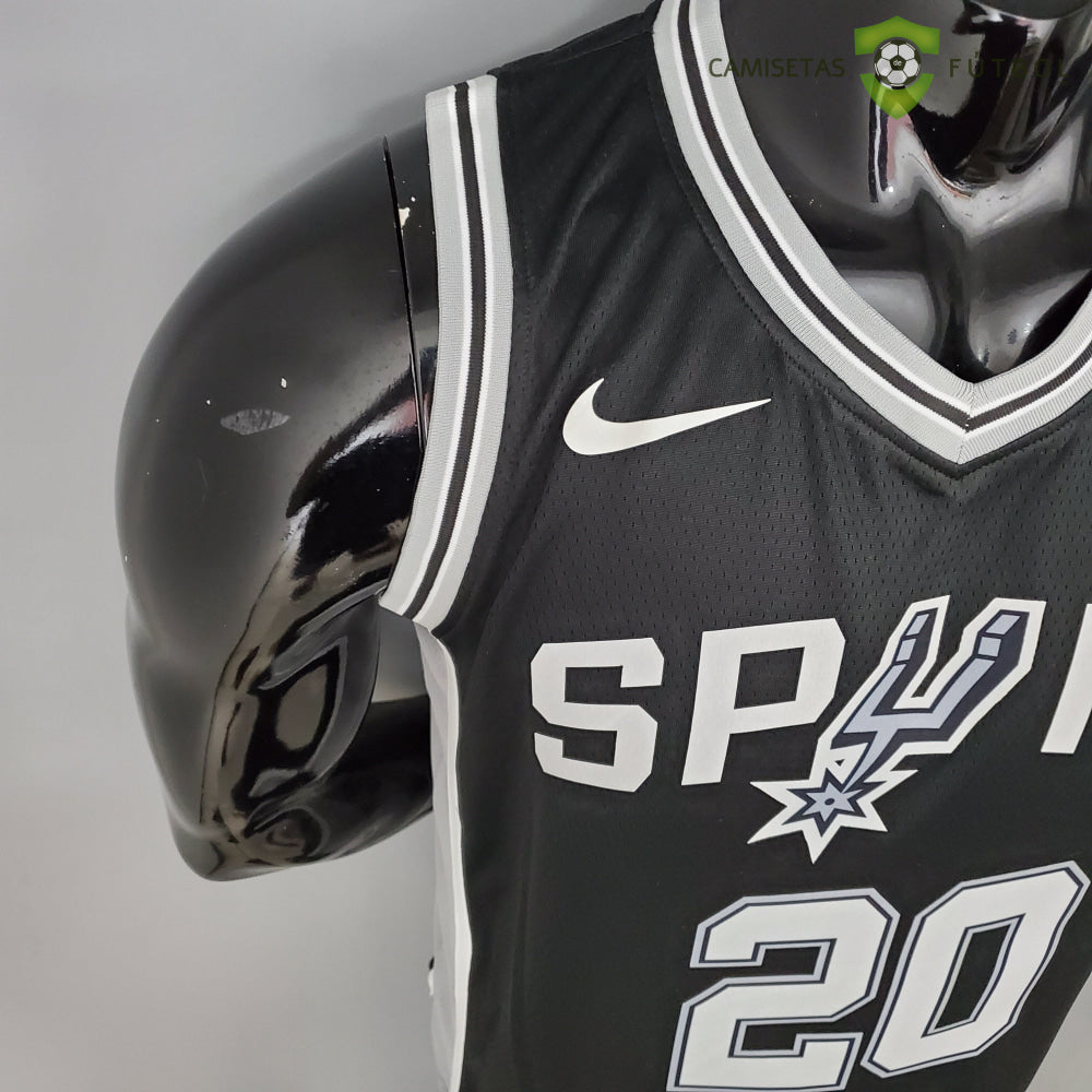 Camiseta San Antonio Spurs 21-22 - Manu Ginobili 20 Negro Nba