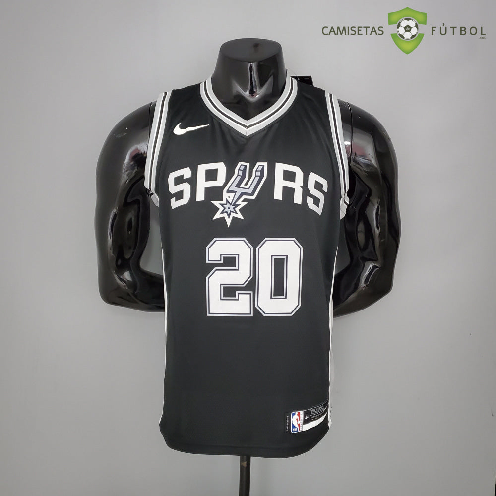 Camiseta San Antonio Spurs 21-22 - Manu Ginobili 20 Negro Nba