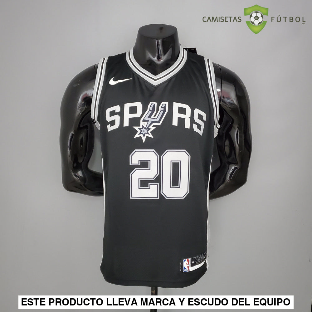 Camiseta San Antonio Spurs 21-22 - Manu Ginobili 20 Negro Nba