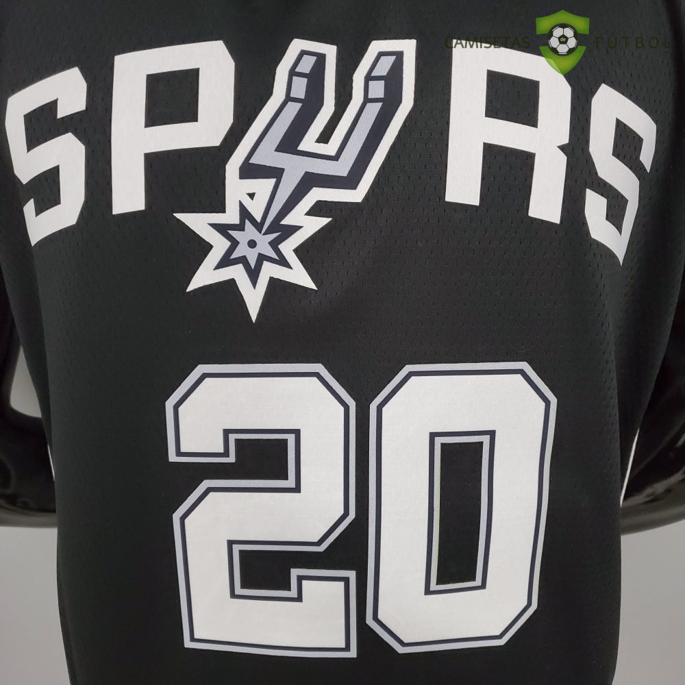 Camiseta San Antonio Spurs 21-22 - Manu Ginobili 20 Negro Nba