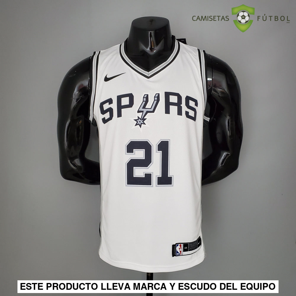 Camiseta San Antonio Spurs 21-22 - Tim Duncan 21 Blanco Nba