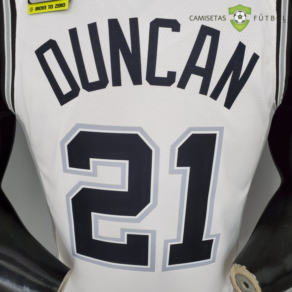 Camiseta San Antonio Spurs 21-22 - Tim Duncan 21 Blanco Nba