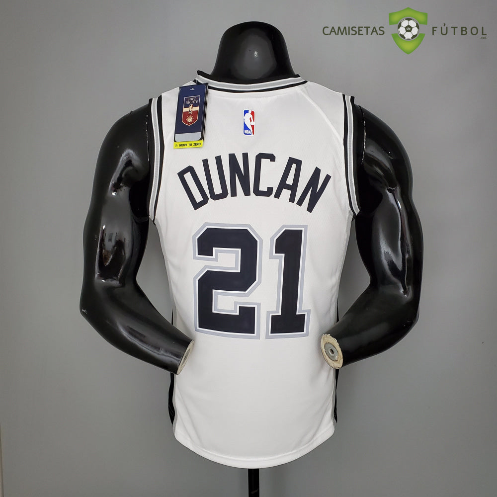 Camiseta San Antonio Spurs 21-22 - Tim Duncan 21 Blanco Nba