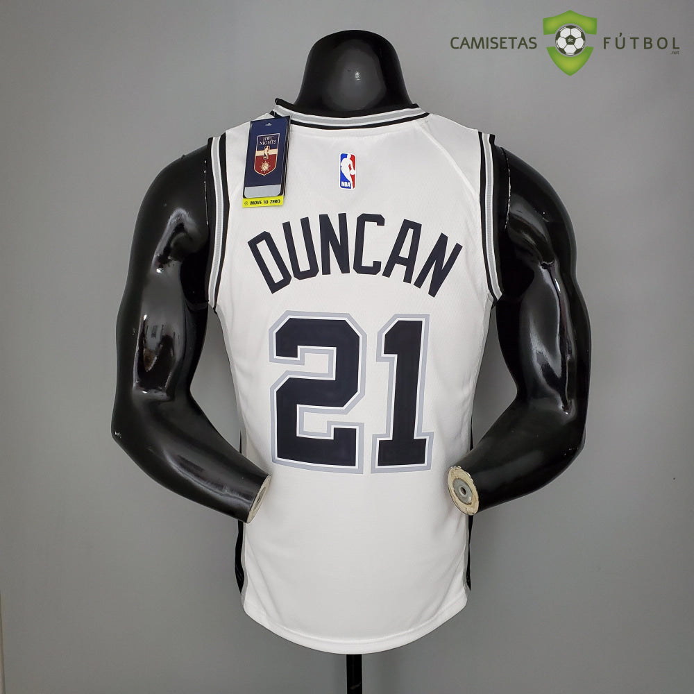 Camiseta San Antonio Spurs 21-22 - Tim Duncan 21 Blanco Nba