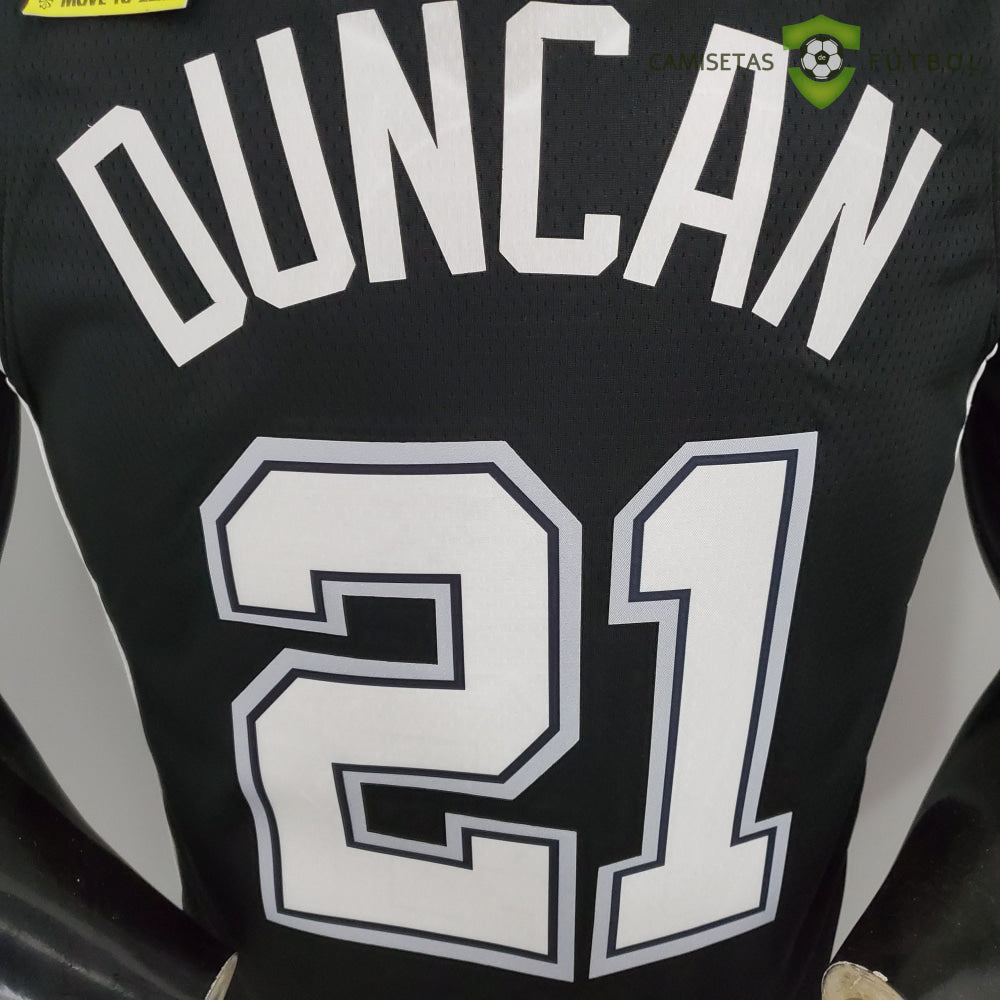 Camiseta San Antonio Spurs 21-22 - Tim Duncan 21 Negro Nba
