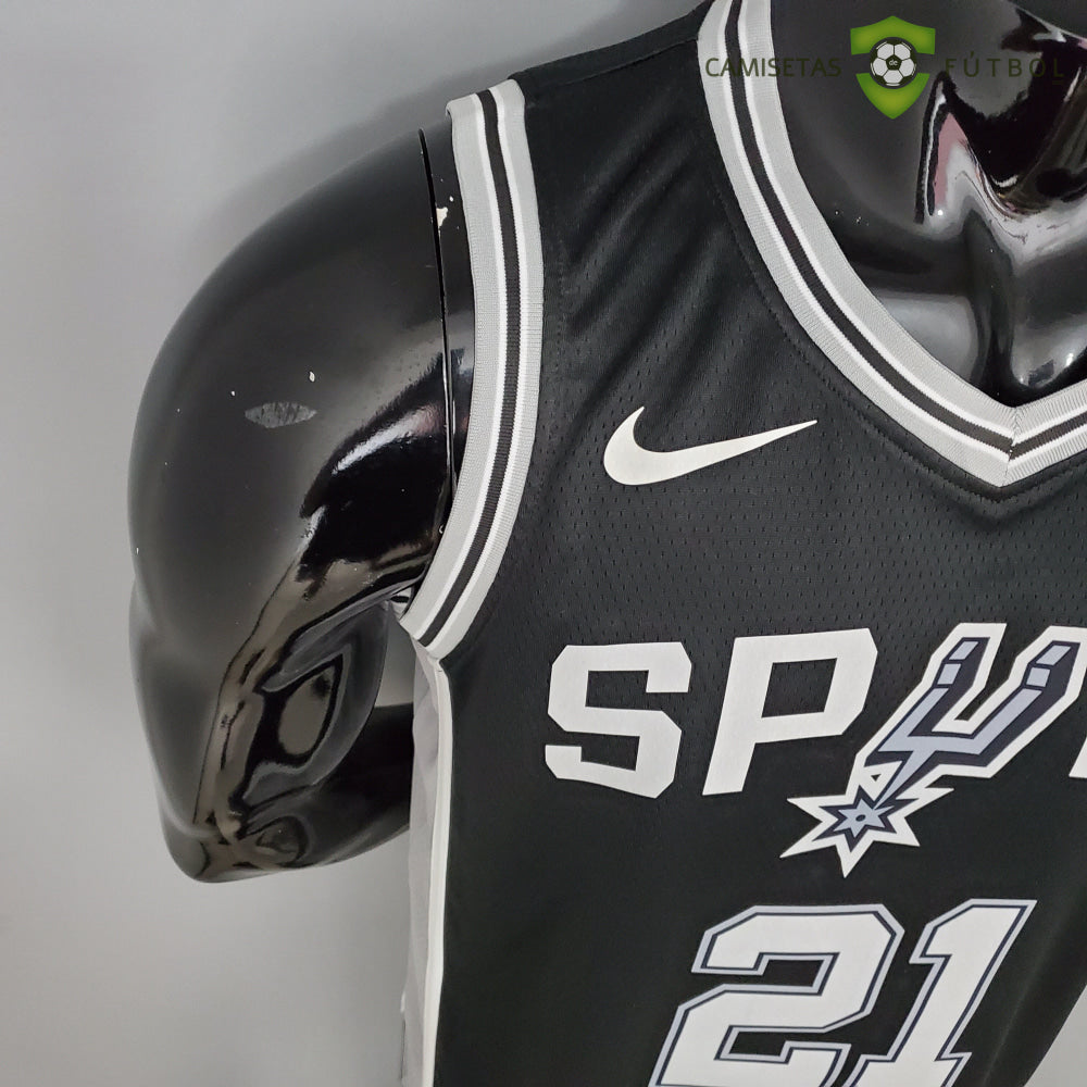 Camiseta San Antonio Spurs 21-22 - Tim Duncan 21 Negro Nba