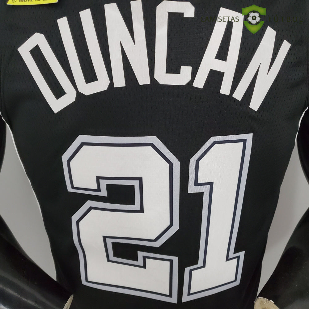 Camiseta San Antonio Spurs 21-22 - Tim Duncan 21 Negro Nba