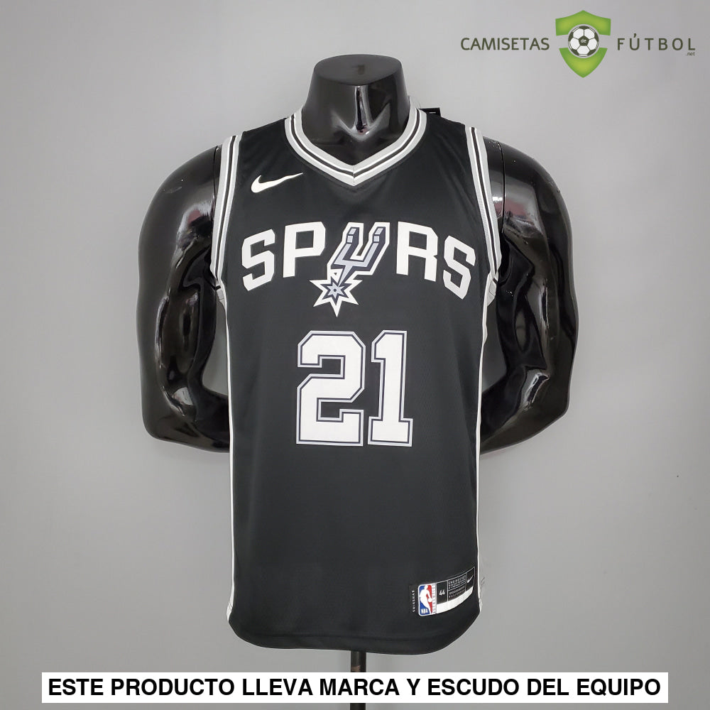 Camiseta San Antonio Spurs 21-22 - Tim Duncan 21 Negro Nba