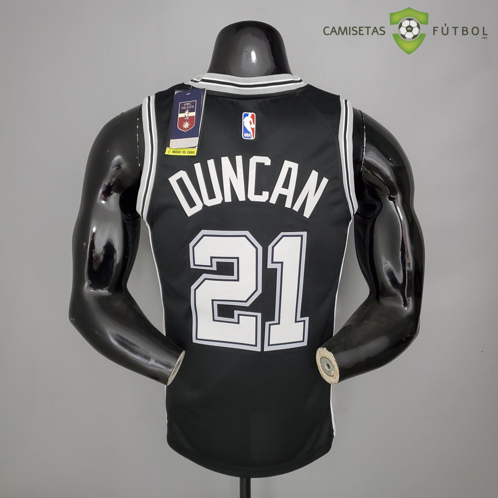 Camiseta San Antonio Spurs 21-22 - Tim Duncan 21 Negro Nba