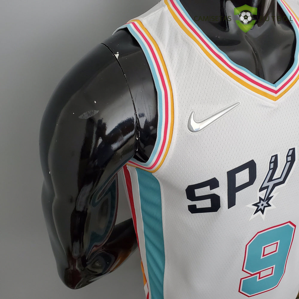 Camiseta San Antonio Spurs 21-22 - Tony Parker 9 Blanco/Colores Nba