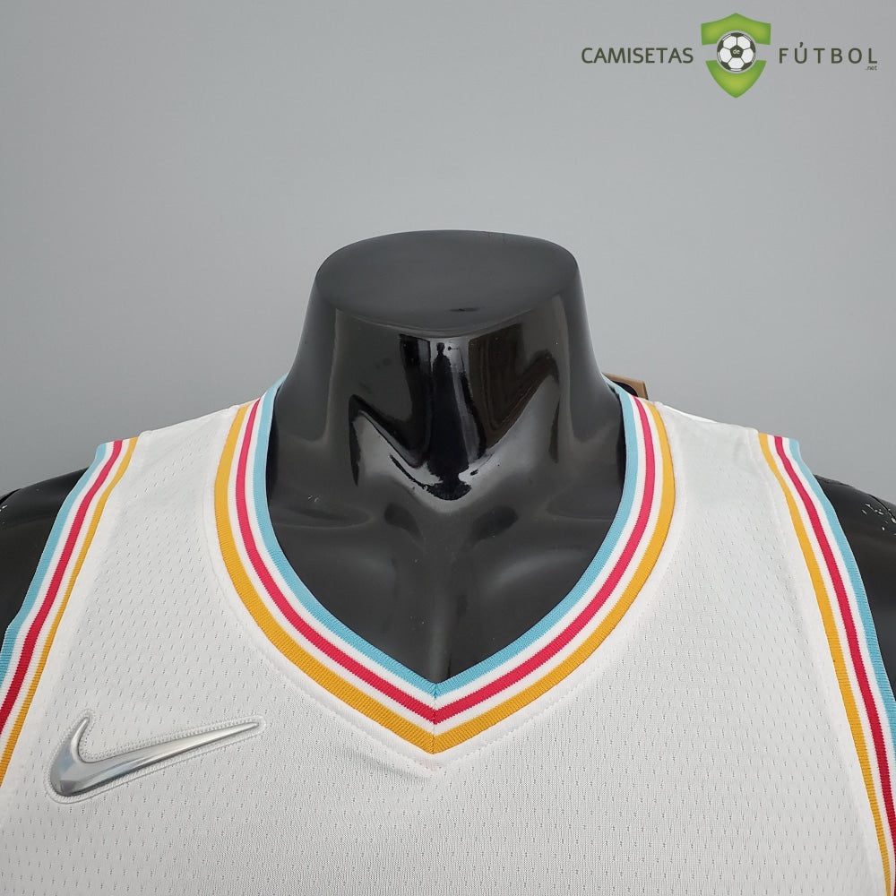 Camiseta San Antonio Spurs 21-22 - Tony Parker 9 Blanco/Colores Nba