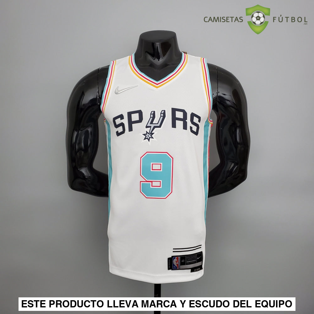 Camiseta San Antonio Spurs 21-22 - Tony Parker 9 Blanco/Colores Nba