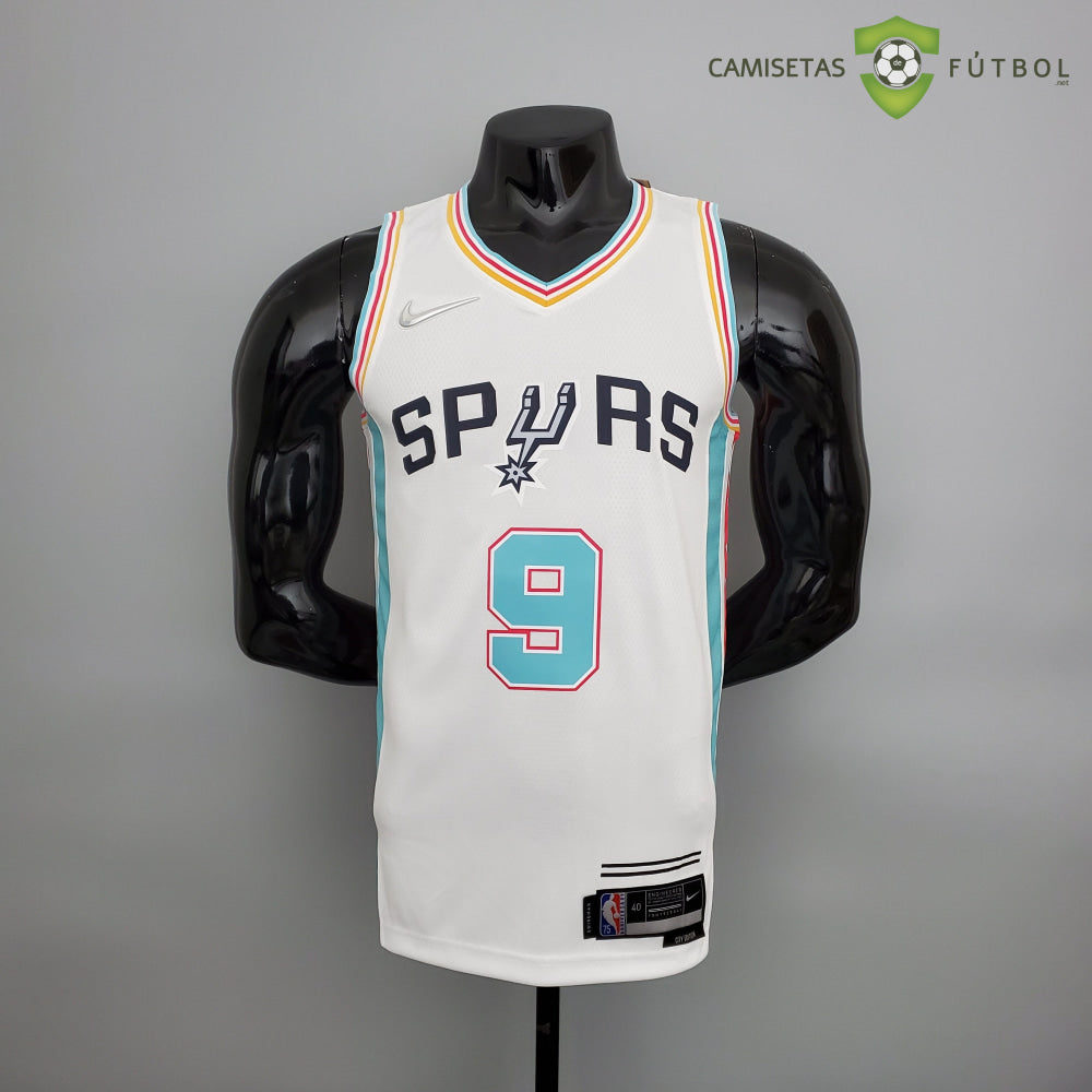 Camiseta San Antonio Spurs 21-22 - Tony Parker 9 Blanco/Colores Nba