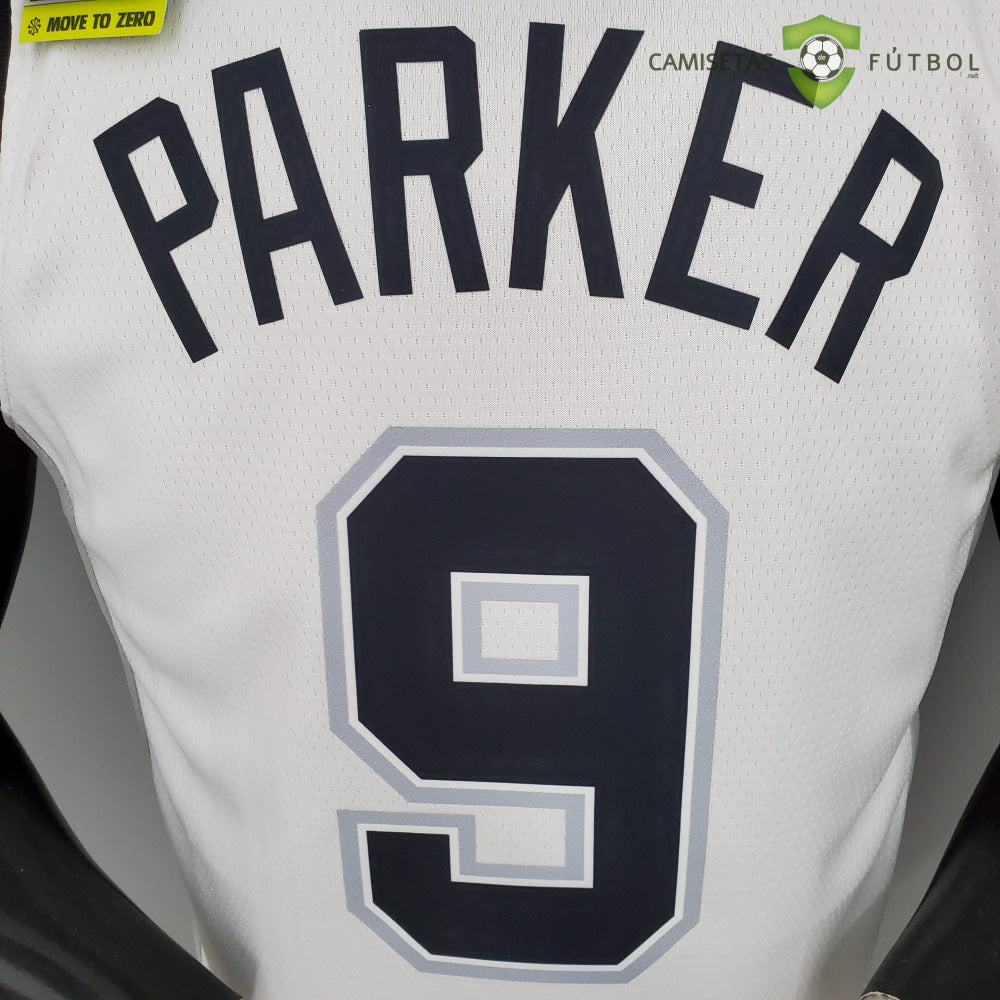 Camiseta San Antonio Spurs 21-22 - Tony Parker 9 Blanco Nba