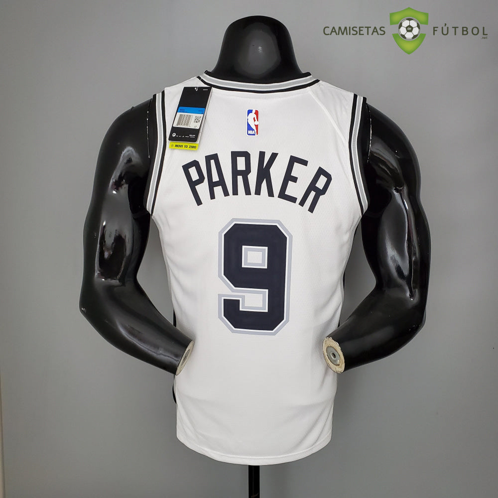 Camiseta San Antonio Spurs 21-22 - Tony Parker 9 Blanco Nba