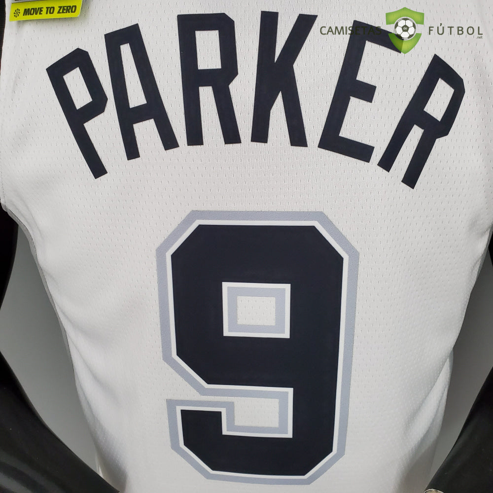 Camiseta San Antonio Spurs 21-22 - Tony Parker 9 Blanco Nba