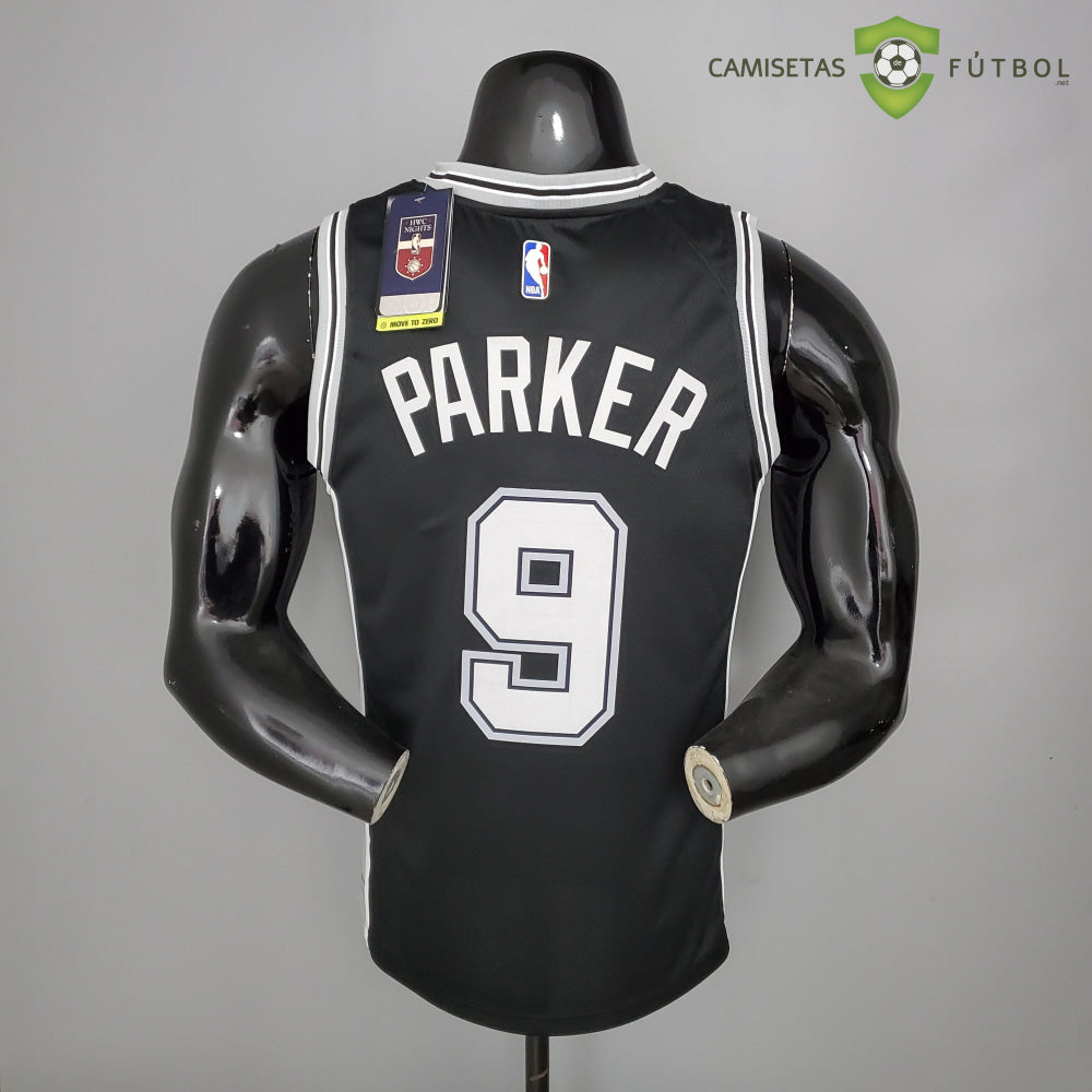 Camiseta San Antonio Spurs 21-22 - Tony Parker 9 Negro Nba