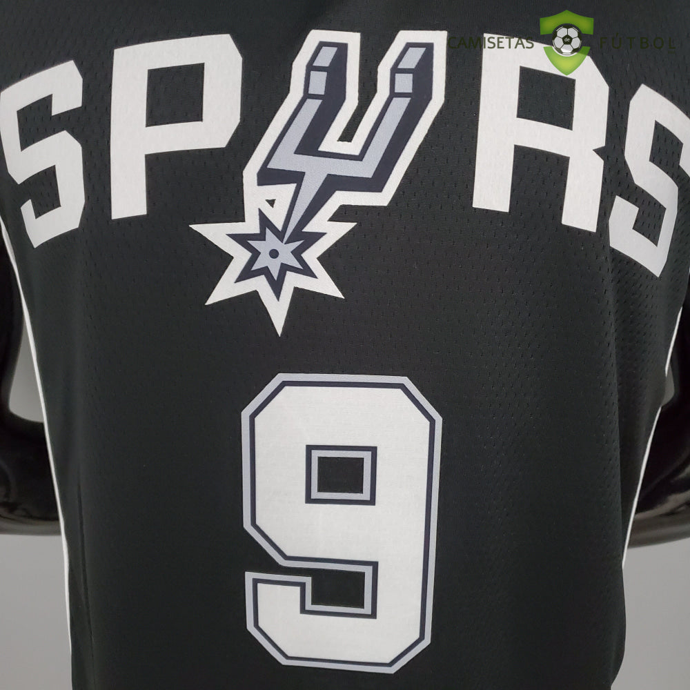 Camiseta San Antonio Spurs 21-22 - Tony Parker 9 Negro Nba