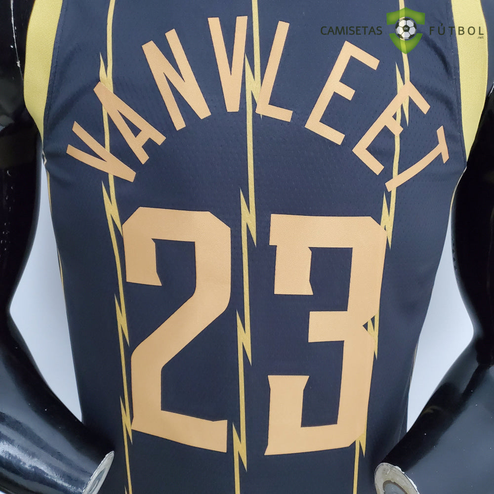 Camiseta Toronto Raptors 21-22 - Fred Vanvleet 23 Negro Dorado Nba