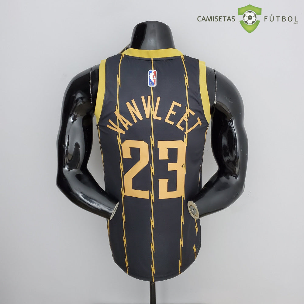 Camiseta Toronto Raptors 21-22 - Fred Vanvleet 23 Negro Dorado Nba