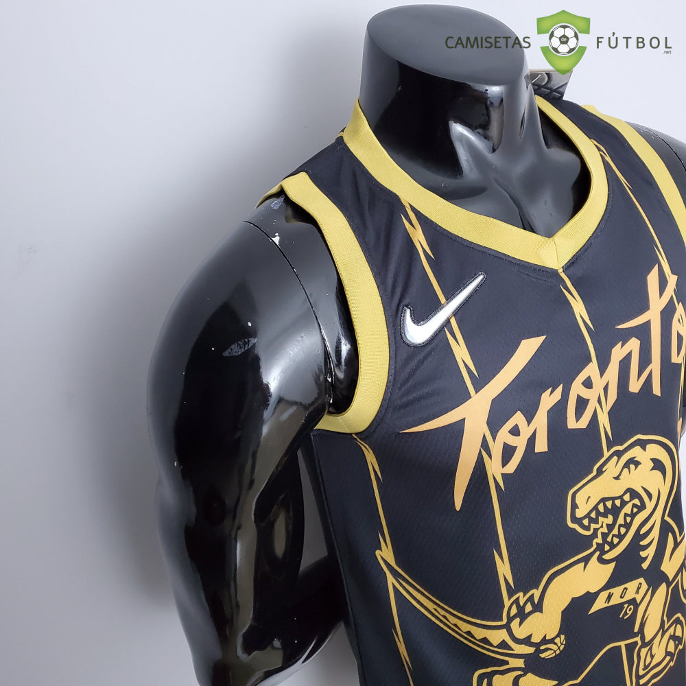 Camiseta Toronto Raptors 21-22 - Fred Vanvleet 23 Negro Dorado Nba