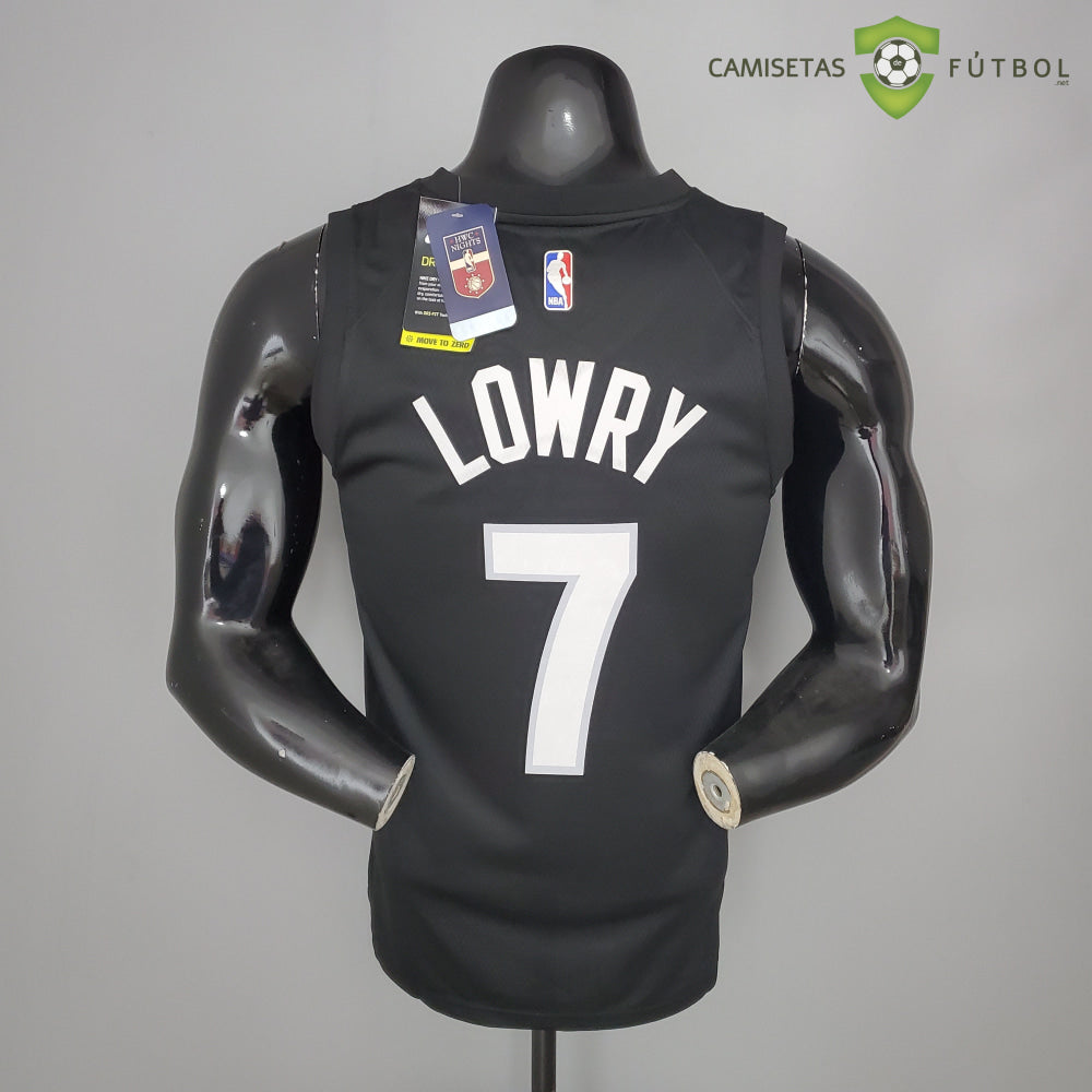 Camiseta Toronto Raptors 21-22 - Kyle Lowry 7 Negro Violeta Nba