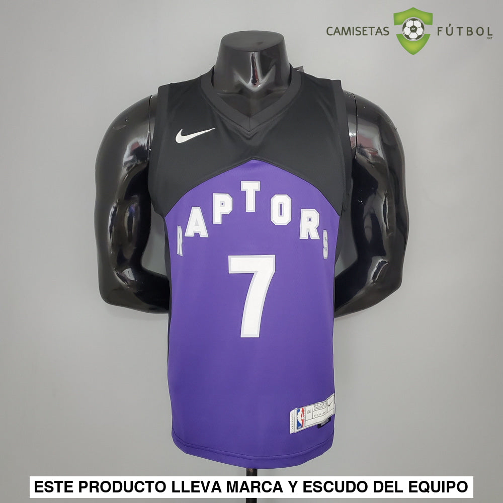 Camiseta Toronto Raptors 21-22 - Kyle Lowry 7 Negro Violeta Nba