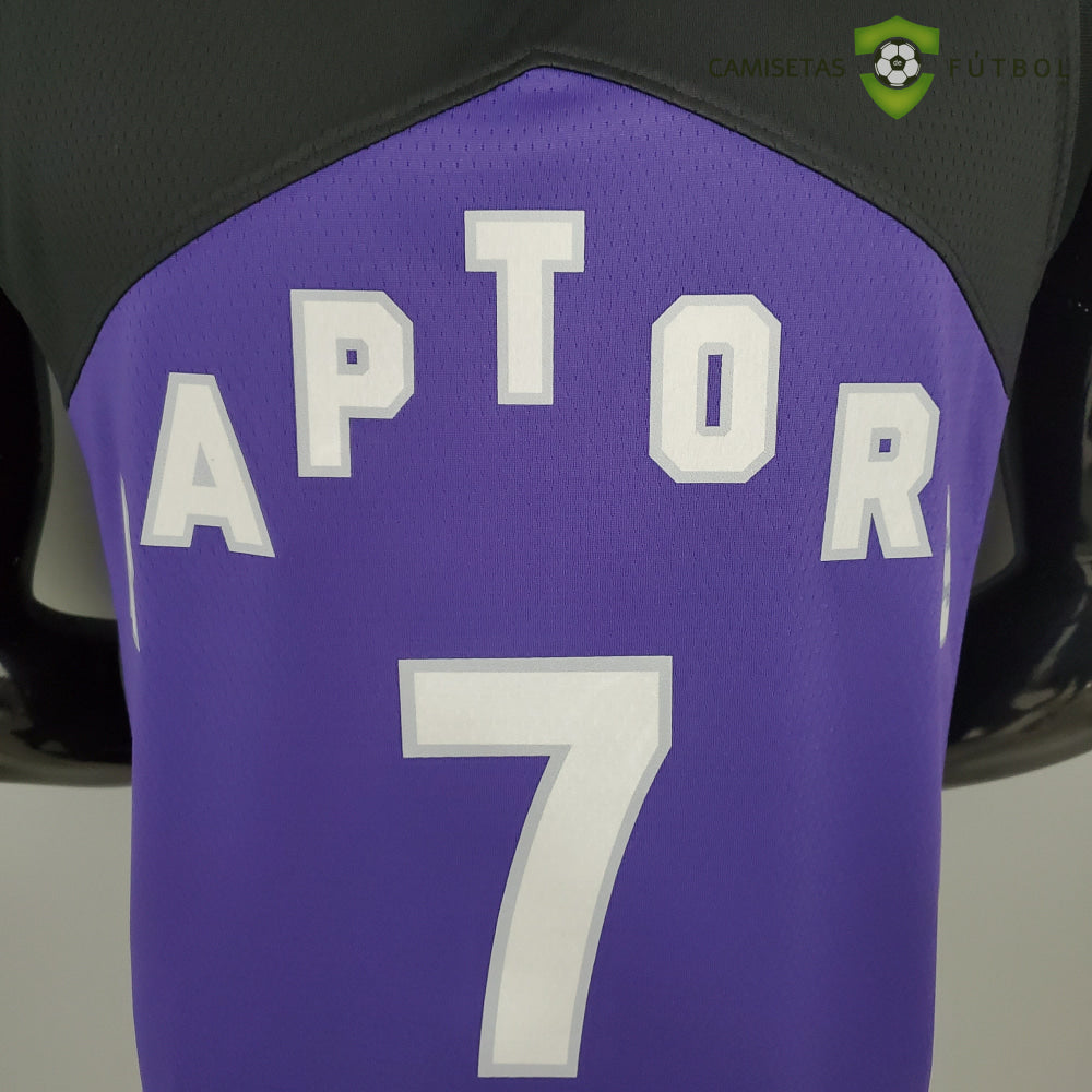 Camiseta Toronto Raptors 21-22 - Kyle Lowry 7 Negro Violeta Nba