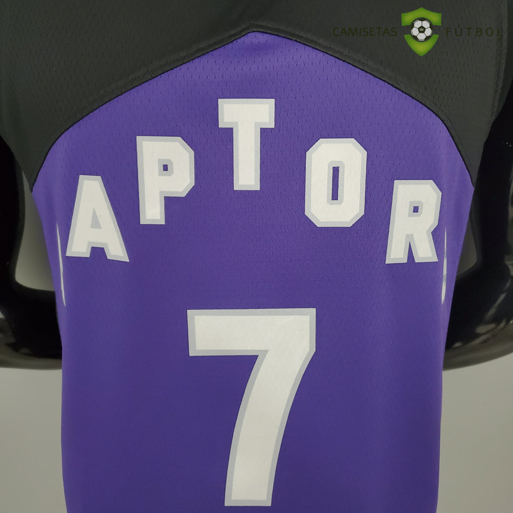 Camiseta Toronto Raptors 21-22 - Kyle Lowry 7 Negro Violeta Nba