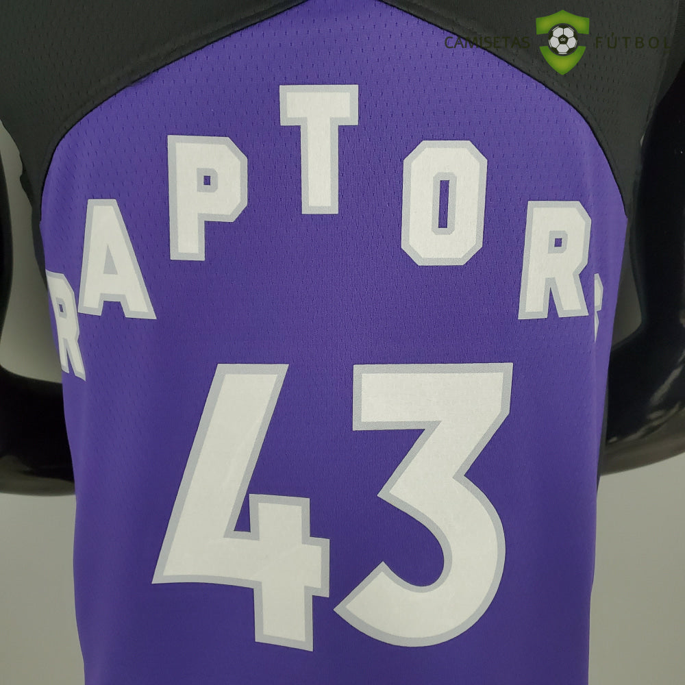 Camiseta Toronto Raptors 21-22 - Pascal Siakam 43 Negro Violeta Nba