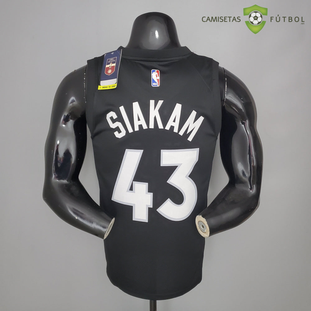 Camiseta Toronto Raptors 21-22 - Pascal Siakam 43 Negro Violeta Nba