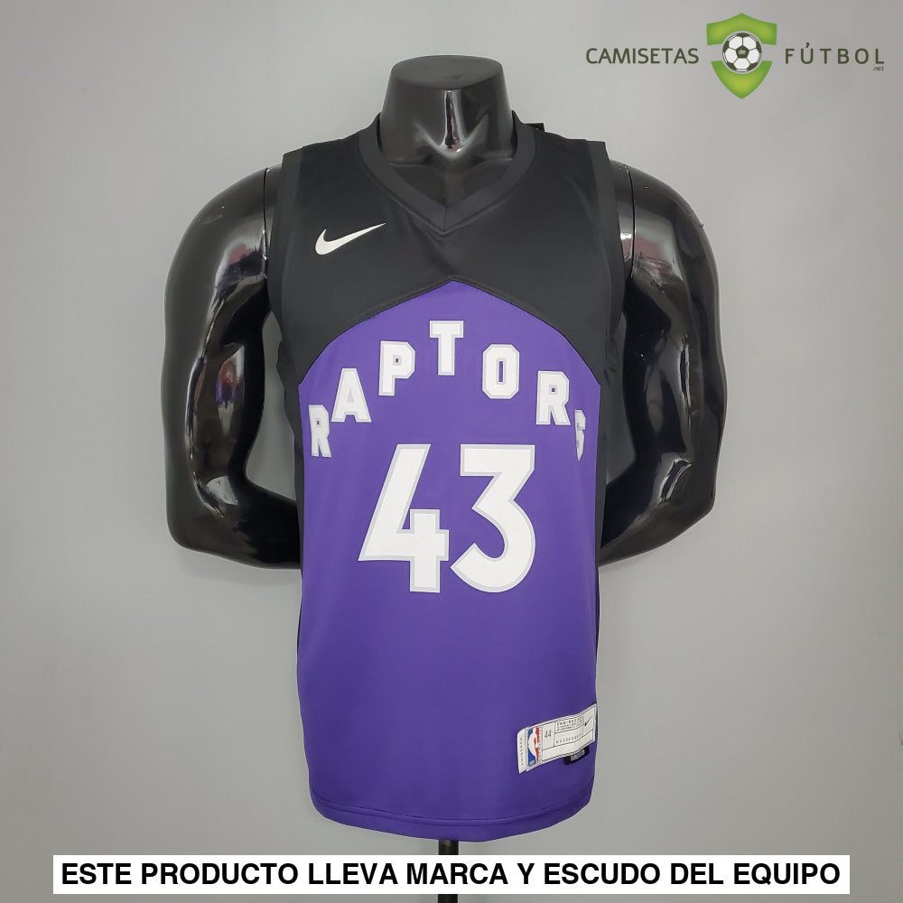 Camiseta Toronto Raptors 21-22 - Pascal Siakam 43 Negro Violeta Nba