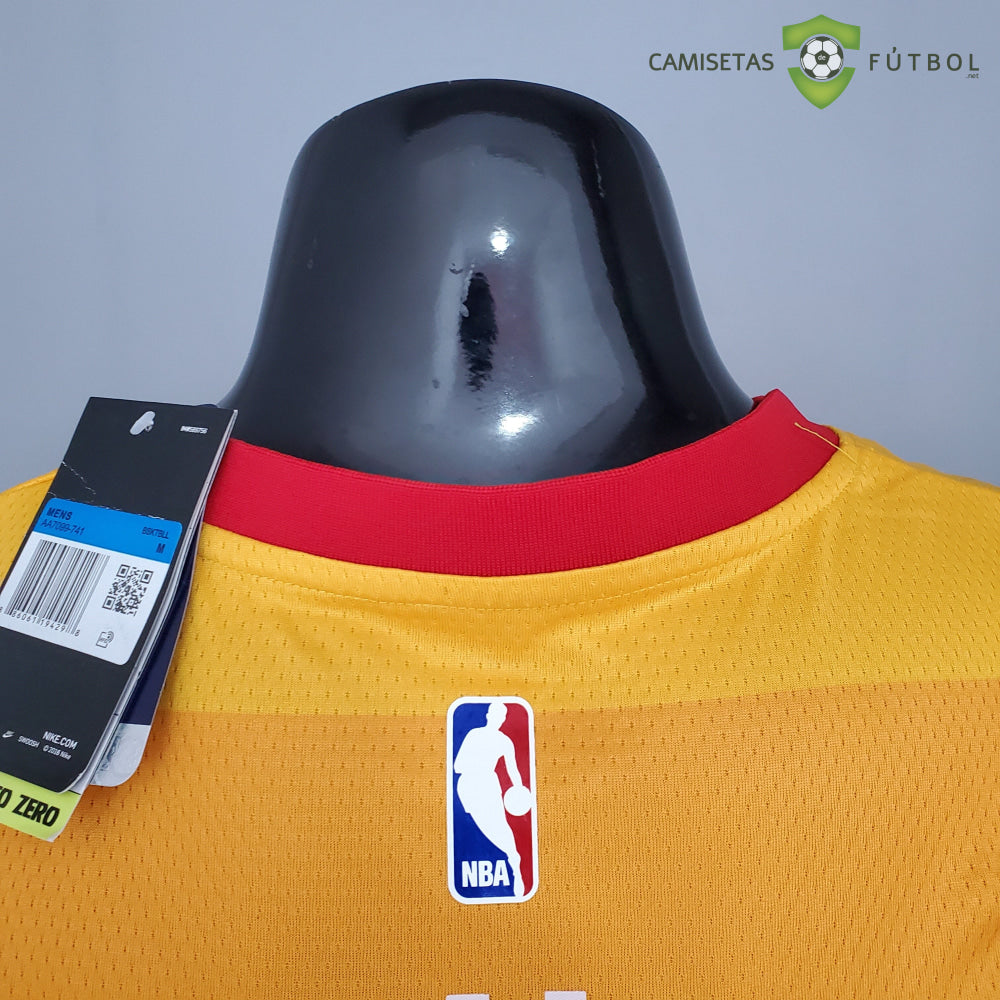 Camiseta Utah Jazz 21-22 - Donovan Mitchell 45 Amarillo Rojo Nba