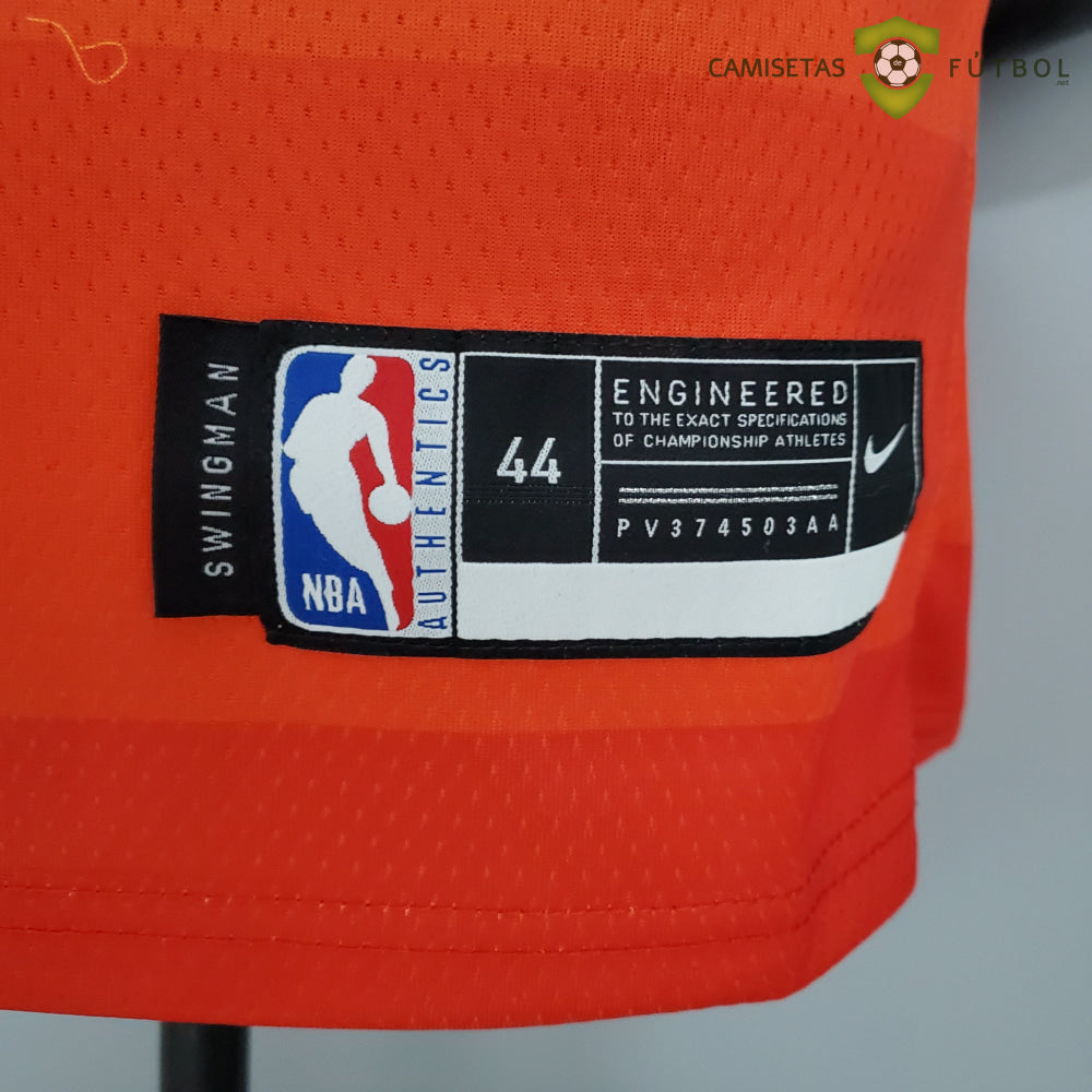 Camiseta Utah Jazz 21-22 - Donovan Mitchell 45 Amarillo Rojo Nba
