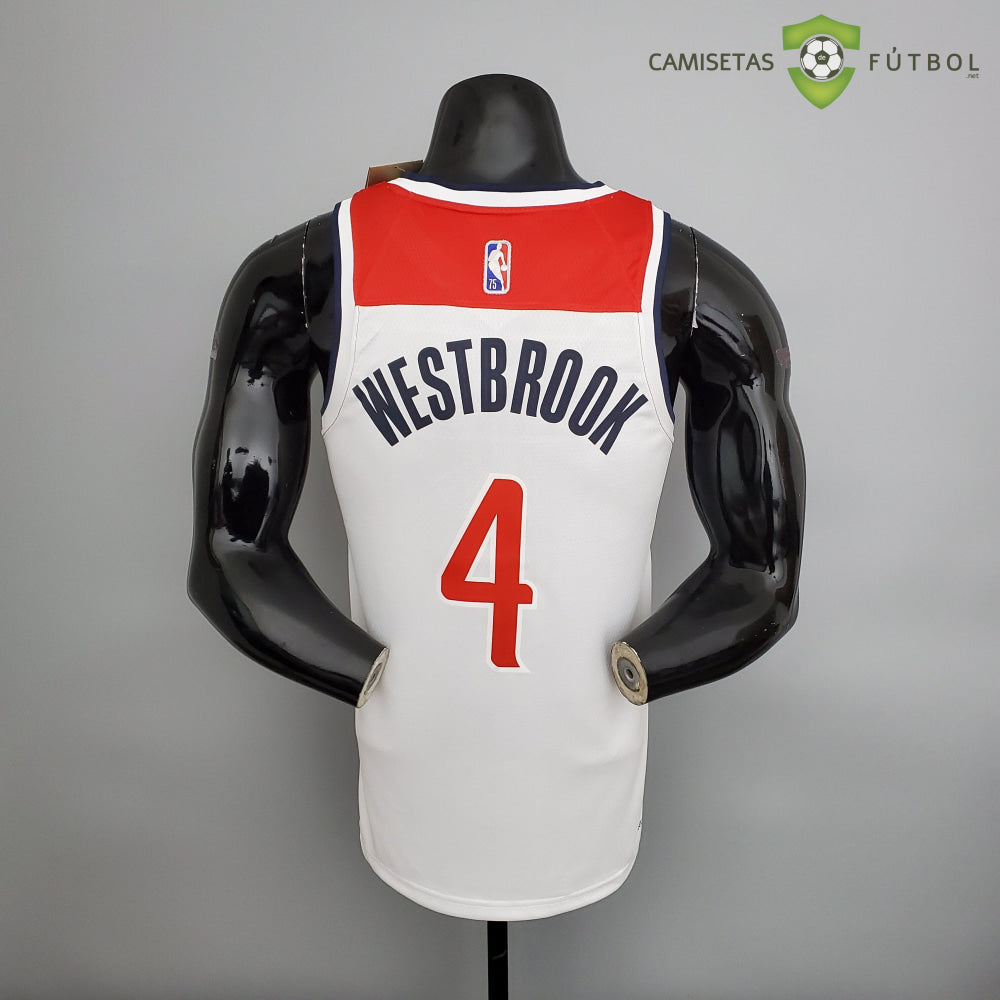 Camiseta Washington Wizards 21-22 - Russell Westbrook 4 Blanco Nba