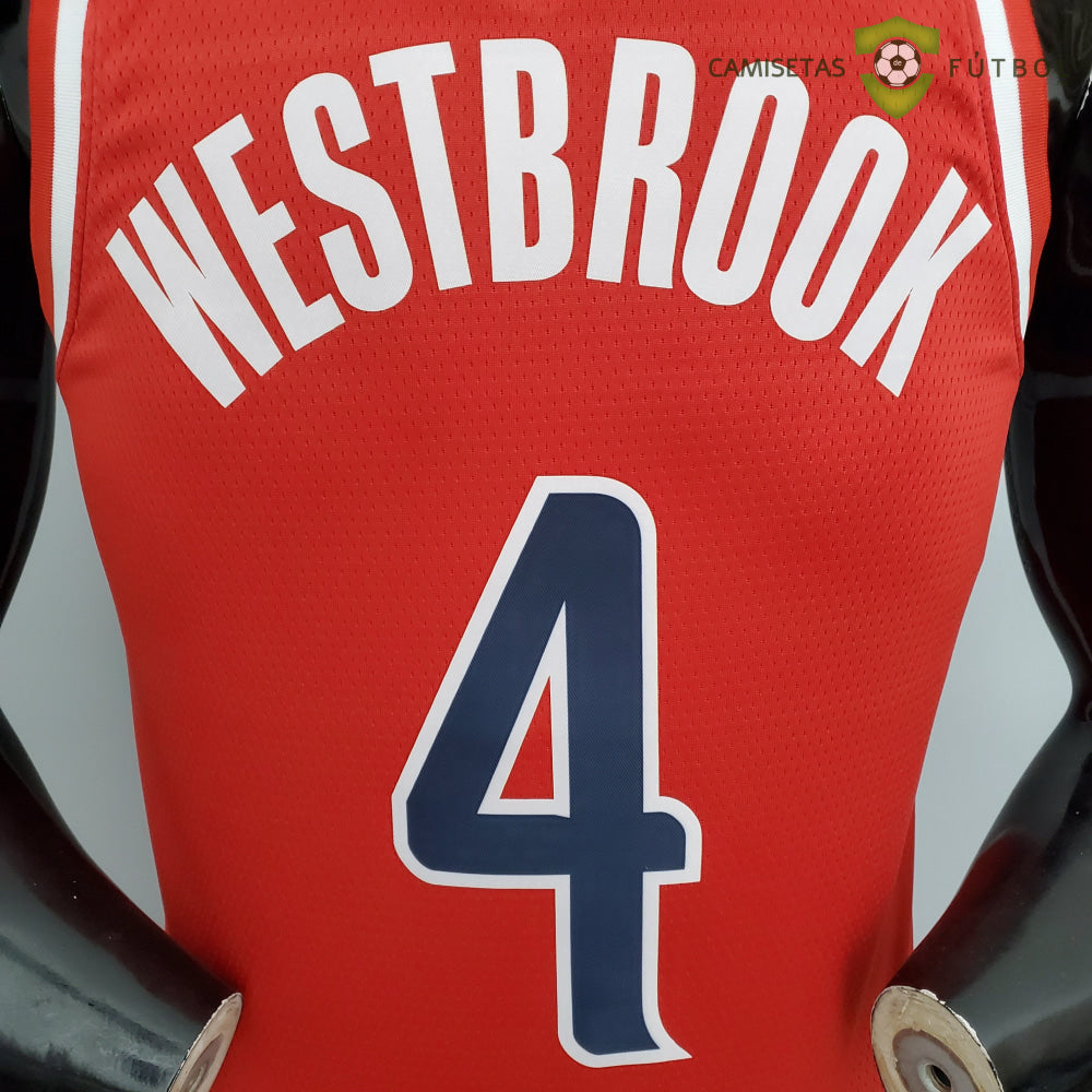 Camiseta Washington Wizards 21-22 - Russell Westbrook 4 Rojo Nba