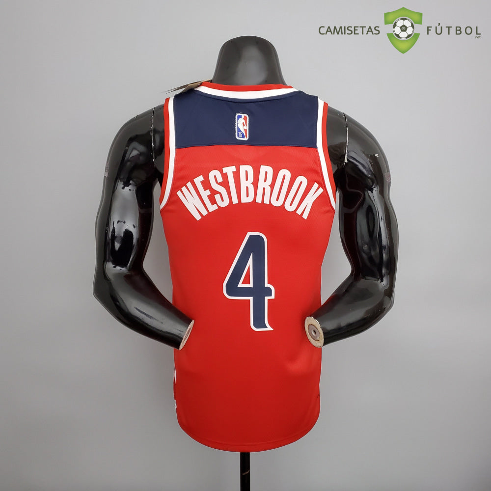 Camiseta Washington Wizards 21-22 - Russell Westbrook 4 Rojo Nba